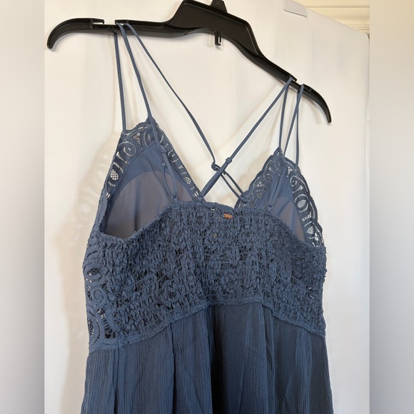 Victoria’s Secret PINK slate blue crochet lace dress size large - Picture 5 of 10